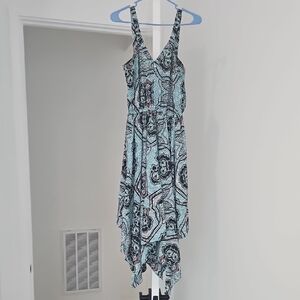 H&M Blue Asymmetrical Halter Sundress